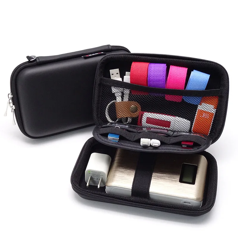 PU Hard shell Travel Case bag Electronic Devices for GPS, MP3 Portable hard drive Disk