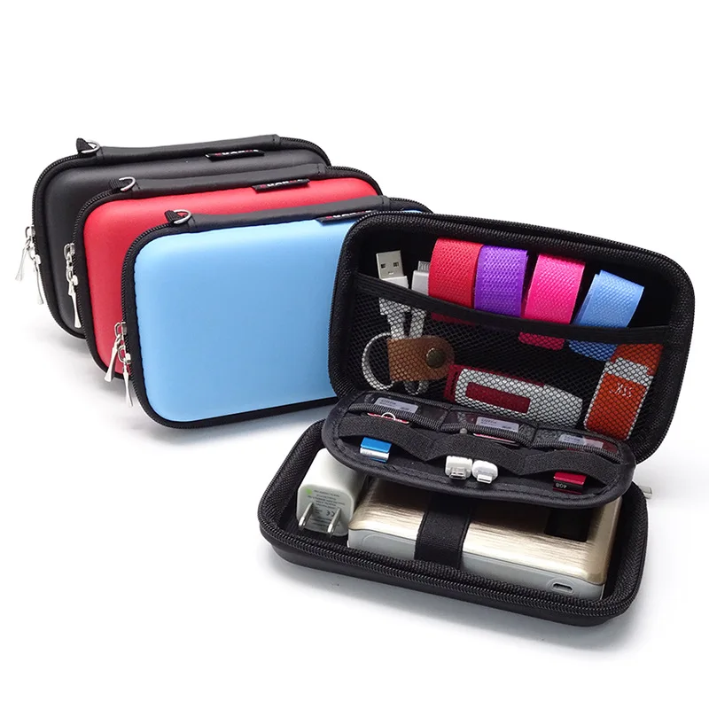 PU Hard shell Travel Case bag Electronic Devices for GPS, MP3 Portable hard drive Disk - Image 4