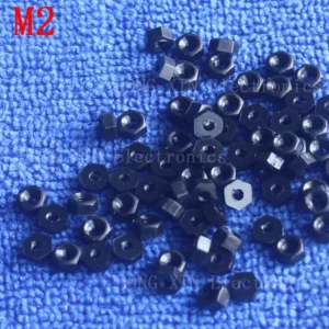 M2 1 pcs black nylon hex nut 2mm plastic nuts RoSH Hexagon PC Electronic accessories Tools etc