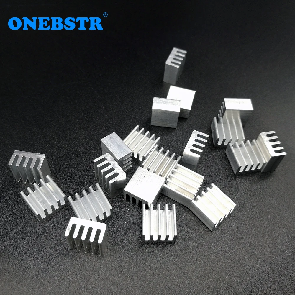 20Pcs/Lot Aluminum Routing 8.8X8.8X5mm Heatsink Electronic Chip Cooling Radiator For A4988 Set Cheap Hot Sales - Image 5