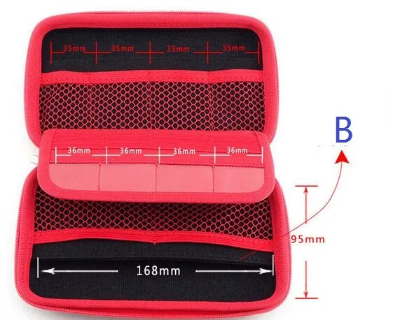 GUANHE 2.5 inch Electronics Cable Organizer Bag USB Flash Drive Memory Card HDD Case Travel CASE Drive Protector Bags & Cases - Image 2