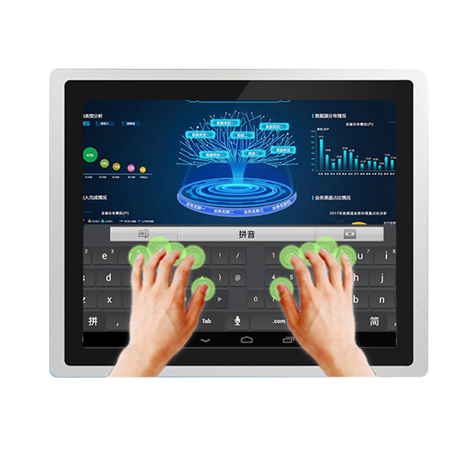 10 12 15 Inch industrial all-in-one panel pc mini tablet computer with capacitive touch screen wifi com for win10 pro 1024*768 - Image 2