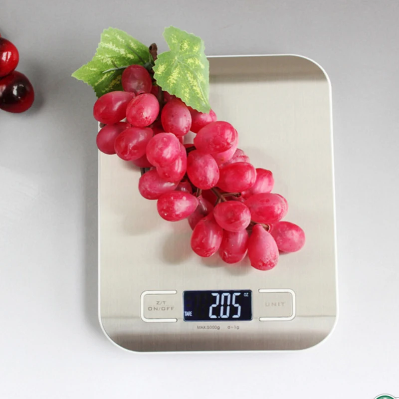 New Portable Stainless Steel 5Kg Digital Kitchen Scale Weighing Food Electronic Scale - Image 5