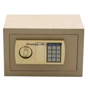 20 cm Height Electronic Code Option Small Home Metal Money Storage Safe Box Cash Safe Box with or Without Key