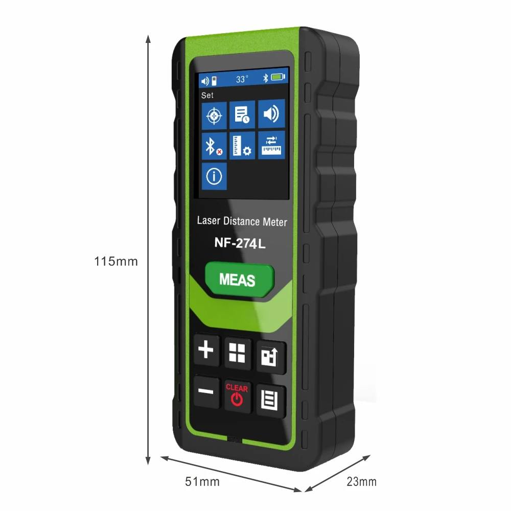 Noyafa NF-274L laser distance meter electronic roulette laser digital tape rangefinder trena metro laser range finder measuring - Image 4