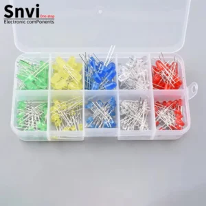 3MM 5MM Light Emitting Diodes Electronics Kit Box F3 F5 LED Diode Assorted Kit White Green Red Blue Yellow Orange