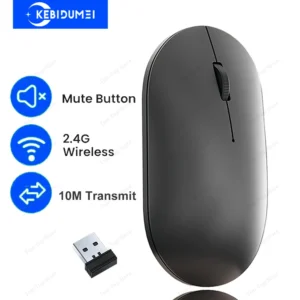 2.4G Wireless Mouse Silent Mouse USB Gaming Mouse Mice 1600 DPI Ergonomic Mouse Plug and Play for Windows Mac OS PC Laptop