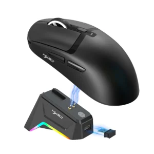 3 Modes 2.4G USB Bluetooth Wireless Wired 12000DPI Mouse PC Accessories Macro Programming With RGB Lights Magnetic Charging Dock