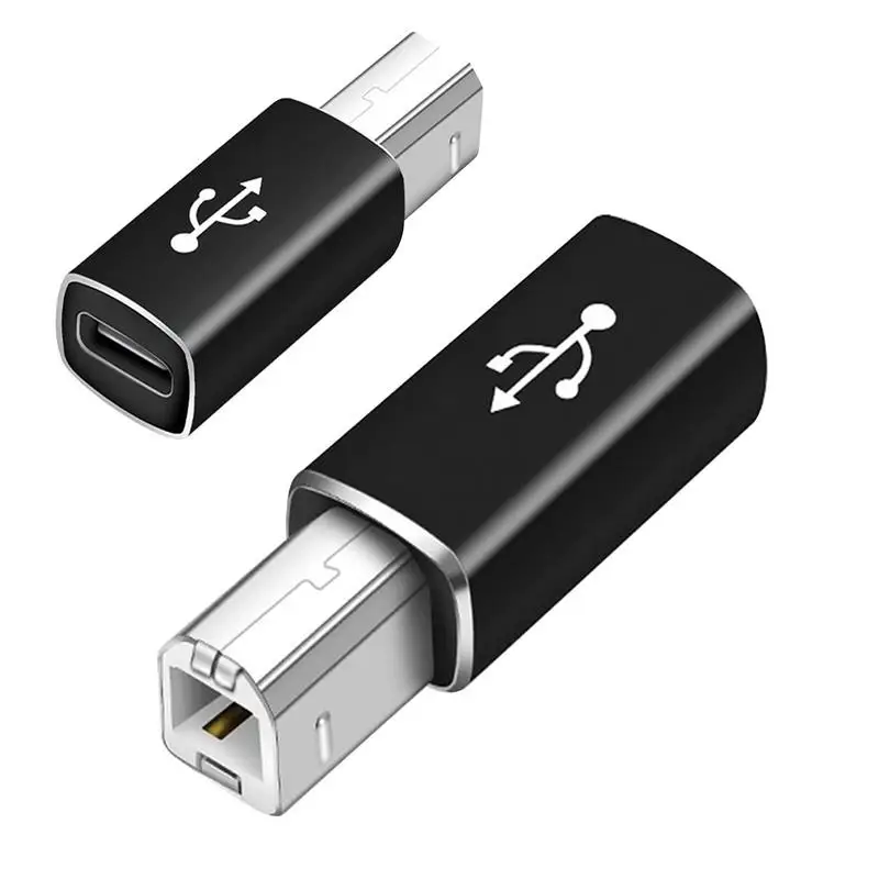Multifunctional Aluminum Alloy USB 2.0 Type-C To USB Converter For Electronic Musical Instrument, Laptop, Printer - Image 3