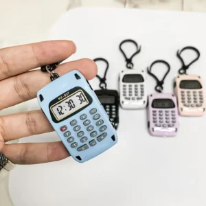 New Mini Electronic Calculator Multifunctional Lightweight Pocket Calculators 8 Digits Display Creative Key Ring Student