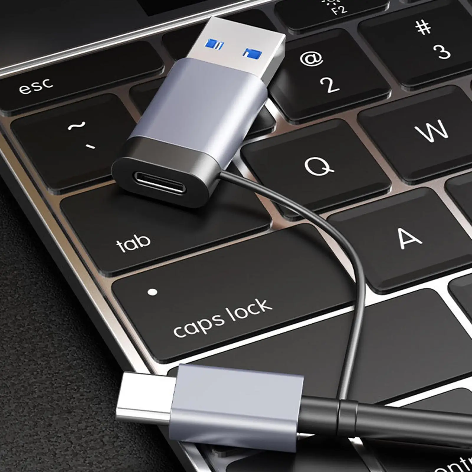 4 in 1 Card Reader Electronics Accessory Multifunctional Double Interface Replacement Plug and Play USB C, USB 3.0, SD, TF Gray 4 in 1 Card Reader Electronics Accessory Multifunctional Double Interface Replacement Plug and Play USB C, USB 3.0, SD, TF Gray