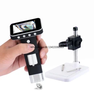 2MP 500X 2.4 Inch Display Digital Electronic Microscope with LED Light High Quality 500X Microscope