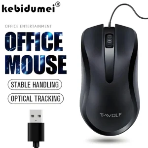 USB Wired Mouse 1200DPI Game Mouse Office Mouse Ergonomic Optical Mouse Mice Computer Accessories For PC Desktop Laptop Home