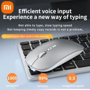 Xiaomi AI Intelligent Voice Translation Mouse Wireless Portable Small Ergonomic Dual-mode Office Game Mute Computer Notebook