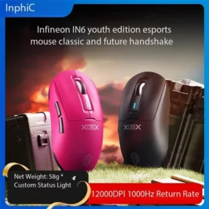 inphic IN6 youth version wireless mouse wired Bluetooth three-mode computer notebook charging game e-sports