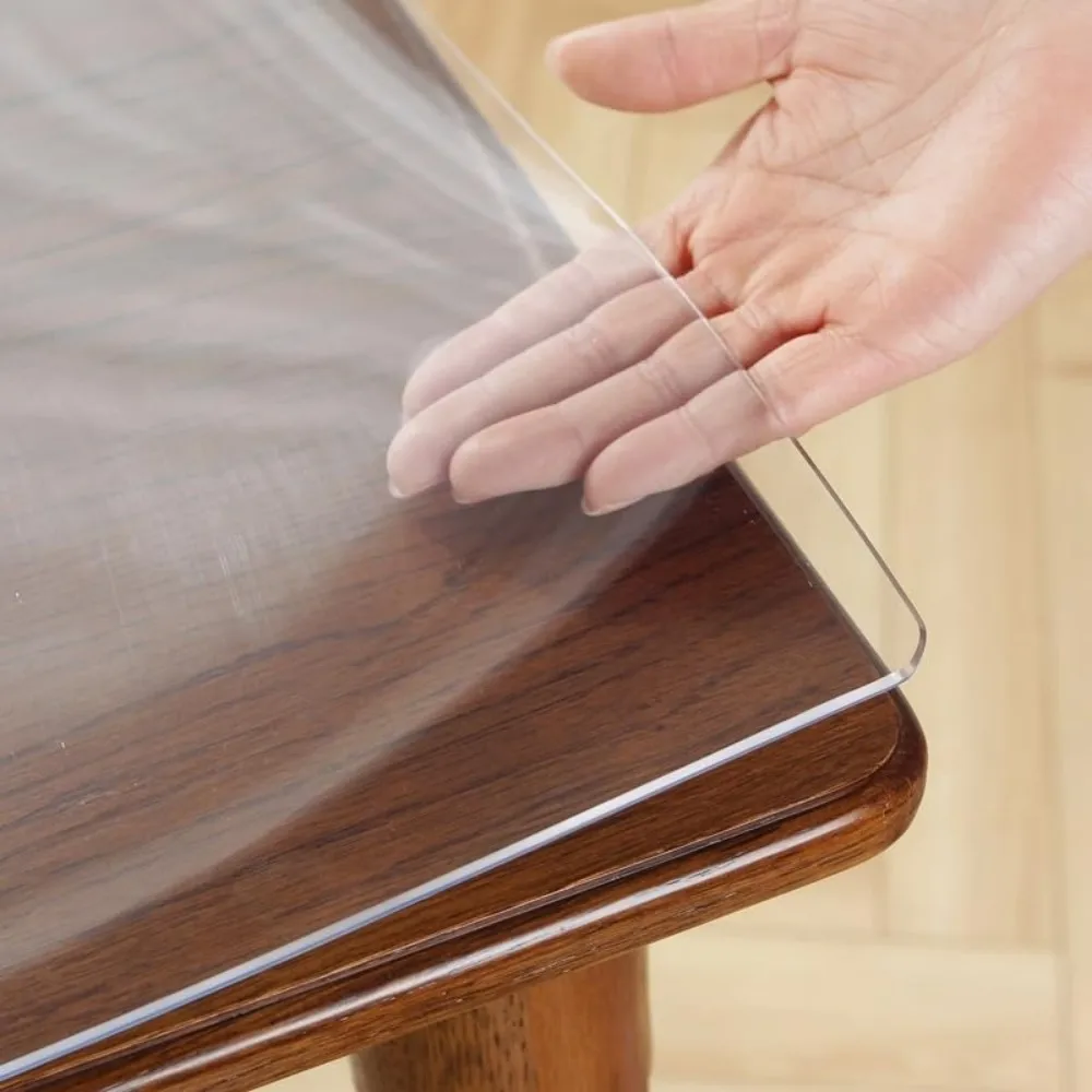 1.5mm Thick Clear Table Protector, Clear Table Cover Protector, Plastic Table Cover, Clear Desk Mat Desk Pad, Desk Protector Mat - Image 3