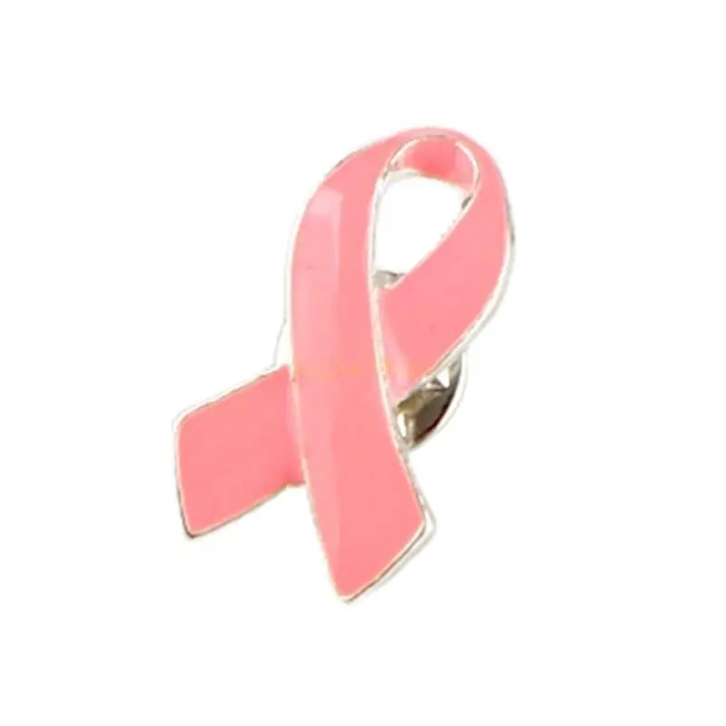 31BF Ribbon Brooch Pin Beautiful Designs Ribbon Enamel Pin Alloy Material Health Awareness Pins for Breast Cancers Awareness - Image 5