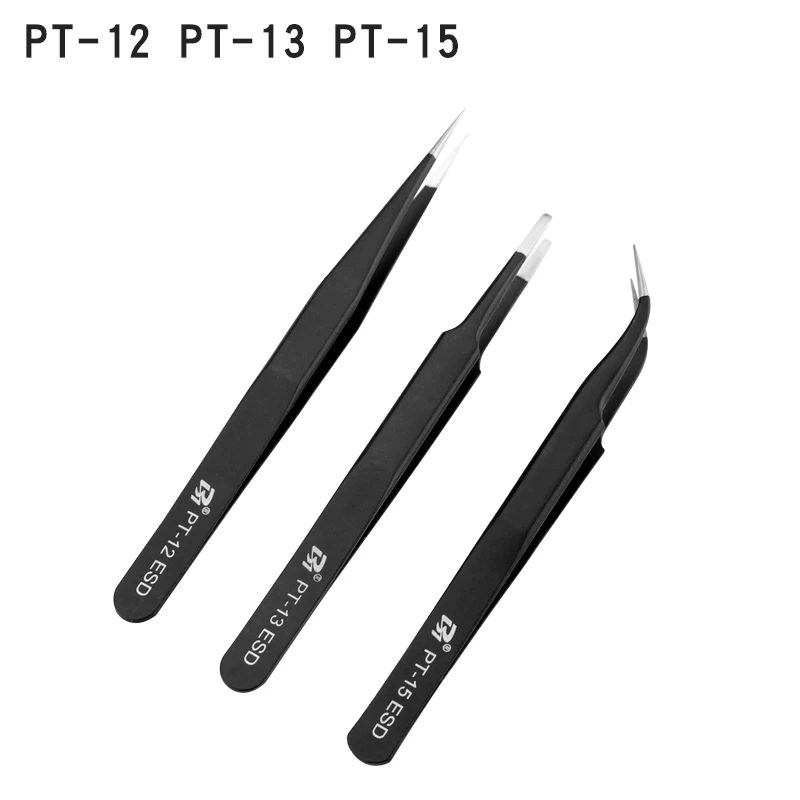PT-10ESD Tweezers Stainless Steel Safety Work Electronic Nipper Took Precise Instrument for Mobile Phone Maintenance - Image 6