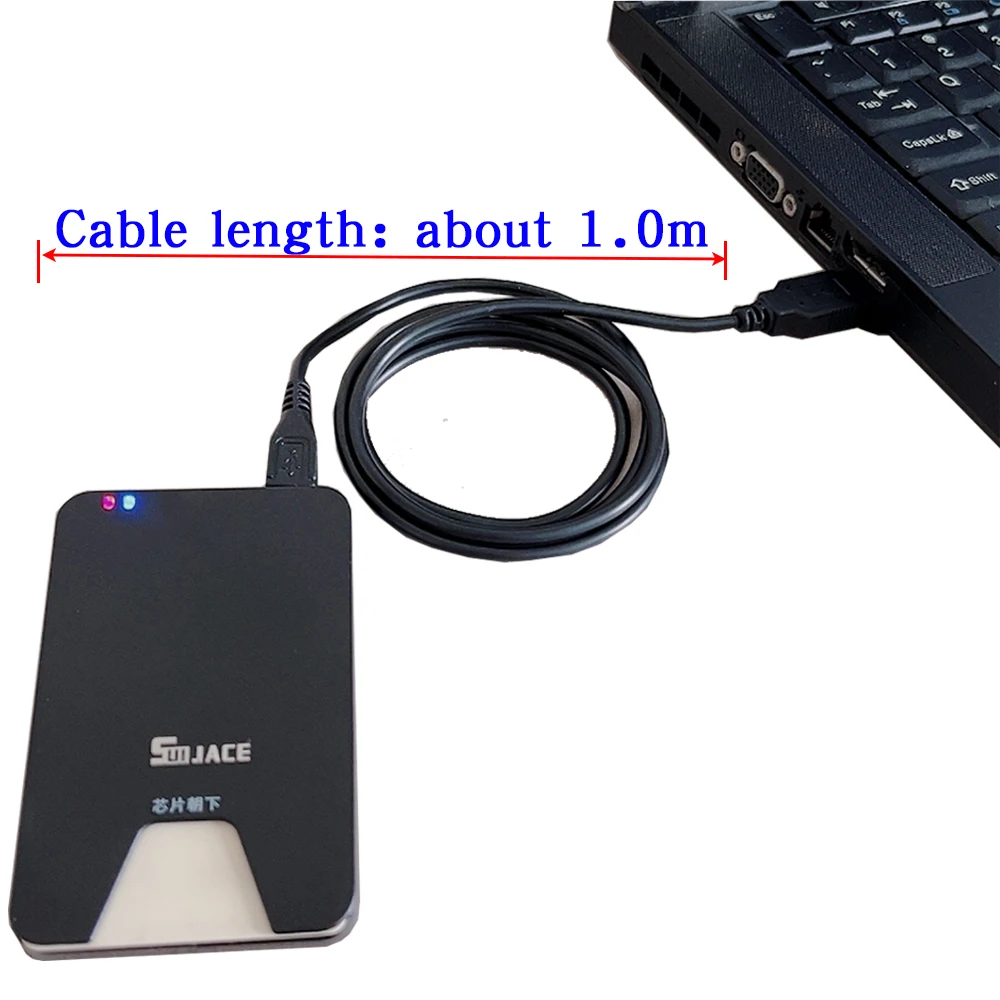 USB Smart Card Reader For Bank Card IC/ID EMV card Reader for Windows 8 10 USB-CCID ISO 7816 Electronic Dni Reader Spain Id Card - Image 3