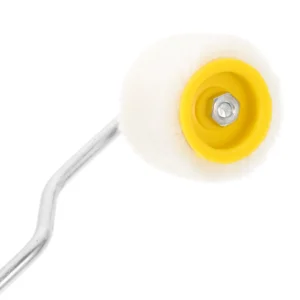 2Pcs Wool Mini Paint Roller with Comfortable Handle Smooth Wall Painting Supplies Home Improvement Tool Paint Roller