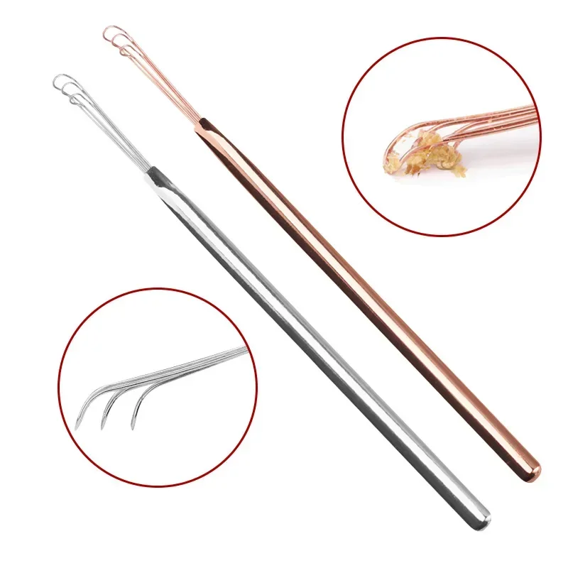 New Ear Cleaner Ear Wax Pickers Stainless Steel Earpick Wax Remover Piercing Kit Earwax Curette Spoon Care Ear Clean Tools - Image 2