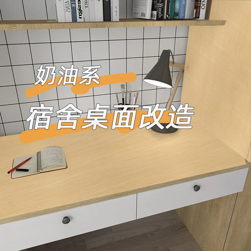 Wood Grain Table Top Wallpaper Self Adhesive Waterproof Sticker for Furniture Renovation Desk Cabinet Wardrobe Countertop Window - Image 4