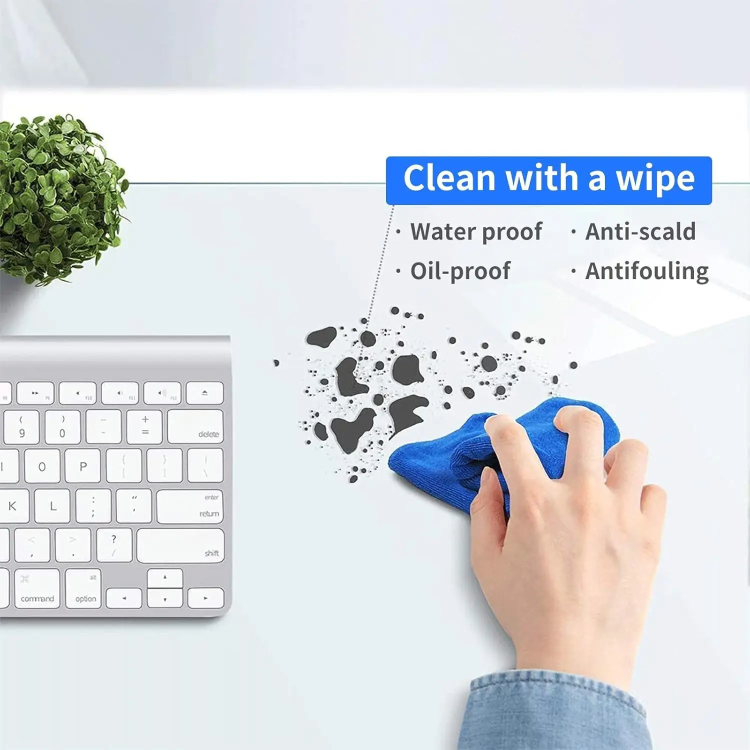 1.5mm Thick Clear Table Protector, Clear Table Cover Protector, Plastic Table Cover, Clear Desk Mat Desk Pad, Desk Protector Mat - Image 6