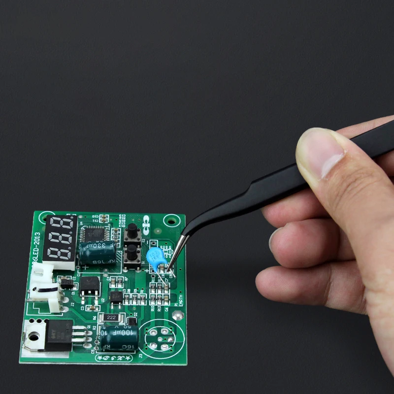 PT-10ESD Tweezers Stainless Steel Safety Work Electronic Nipper Took Precise Instrument for Mobile Phone Maintenance - Image 5