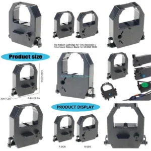 E74D Time Clock Ribbon Black Fit For Amano EX6200 EX9200 EX3000 EX5000 EX6000 Time Machine