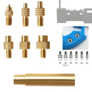 M2 M3 M4 M5 M6 M8 Thread Heat Insert Nut Brass Hot Melt Insert Nut Heat Insert Tool Threaded Insert Iron Tip Electronics Repair