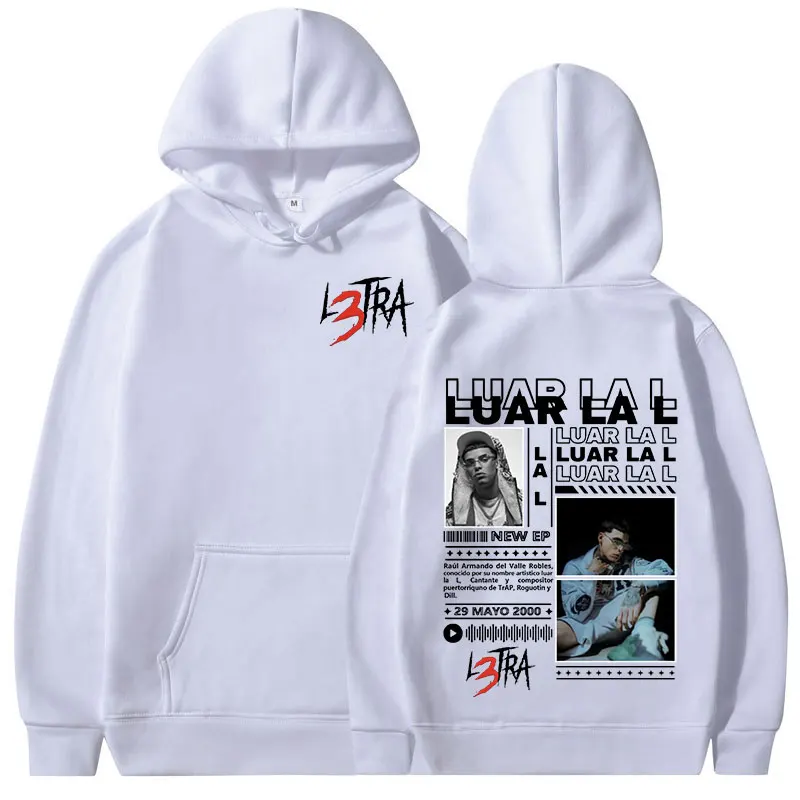Rapper Luar La L L3TRA Album Hoodies Men Women Clothing Hip Hop Hooded Sweatshirts Fashion Casual Oversized Pullover Streetwear - Image 3