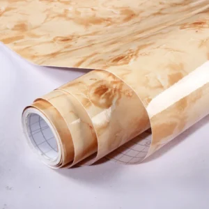 Kitchen oil proof sticker table top waterproof stove high temperature resistant self-adhesive wallpaper marble renovation film