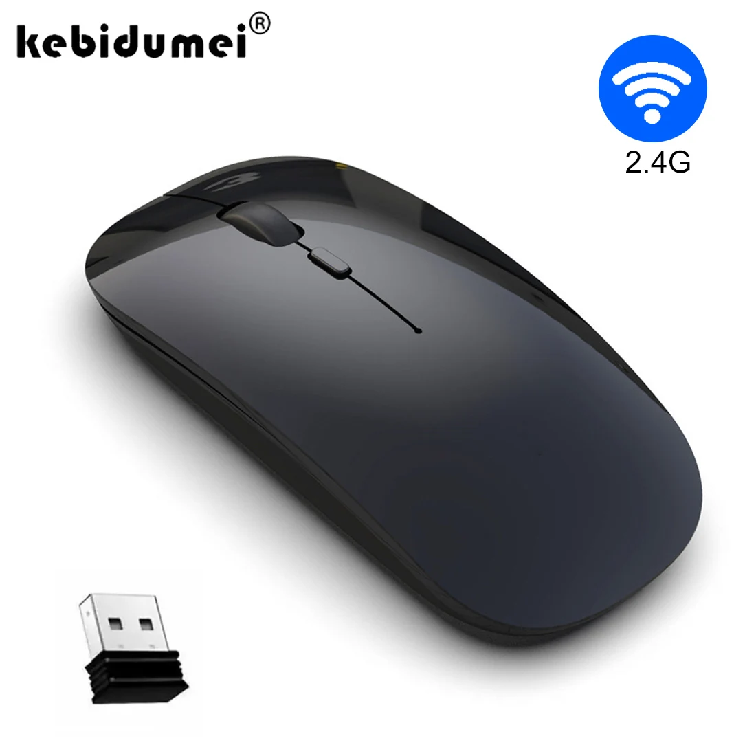 2.4G Wireless Mouse 1600 DPI Optical Mouse with USB Receiver Wireless Gaming Mice Slim For Mac Computer PC Laptop Desktop