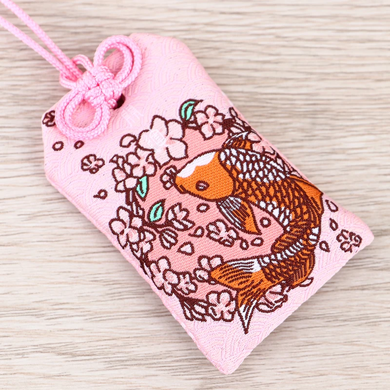 1PC Japanese Prayer Omamori Pray Fortune Beauty Health Safety Lucky Charms Wealth Bag Guard Pendant Keychain Couple Gift - Image 6