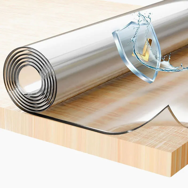 1.5mm Thick Clear Table Protector, Clear Table Cover Protector, Plastic Table Cover, Clear Desk Mat Desk Pad, Desk Protector Mat - Image 4