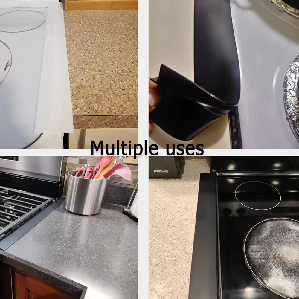 Silicone Gap Strip Gas Stove Sealing Strip Kitchen Anti-Oil Anti-Stain Strip Seal Insert Strip Home Improvement Kitchen Utensils - Image 4