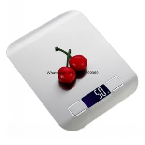 New Portable Stainless Steel 5Kg Digital Kitchen Scale Weighing Food Electronic Scale