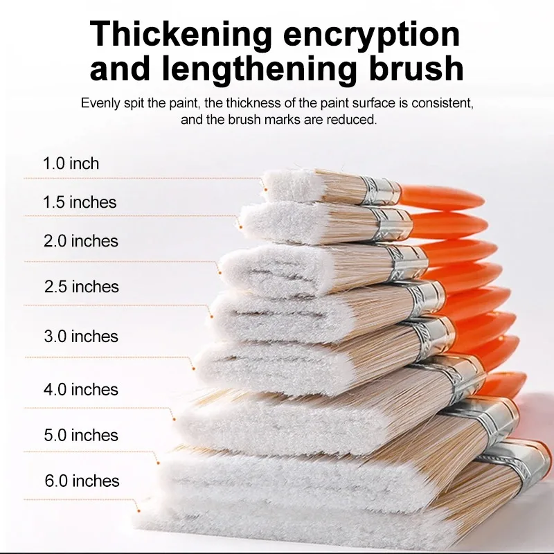 Home Improvement Wall Paint Brush PET Soft Bristle Durable Cleaning Brush ABS Handle Home Decoration Oil Painting Brush Tools - Image 4