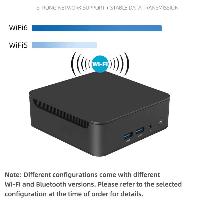 Mini Computer Host N100 Quad Core CPU Aluminum Plastic Body for Entertainment Office Home Use - Image 6
