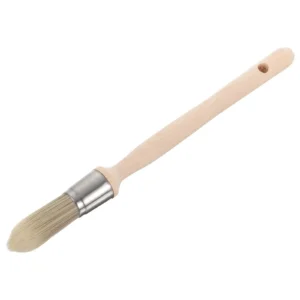 18# Wood Handle Paint Brush Tapered Filament Long Handle For Furniture Home Improvement Corner Cleaning Accessories