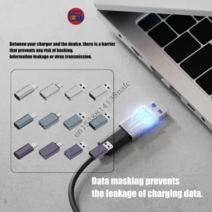 594F Compact USB Port Protectors Prevents Unauthorized Data Access Metal Housing Data Blocker Works With Various Electronics