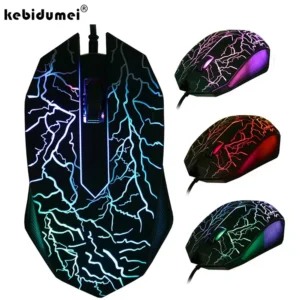 3200DPI USB Wired Mouses Colorful LED Professional Ergonomic Mouse Gaming Ultra-precise Mouse For Gamer PC Desktop Macbook Pro