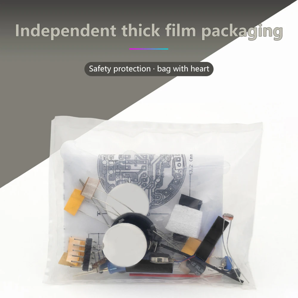 Photosensitive Mobile Robot Kit Firefly DIY Bulk Tail Breathing Light Fun Electronic Education Training - Image 4