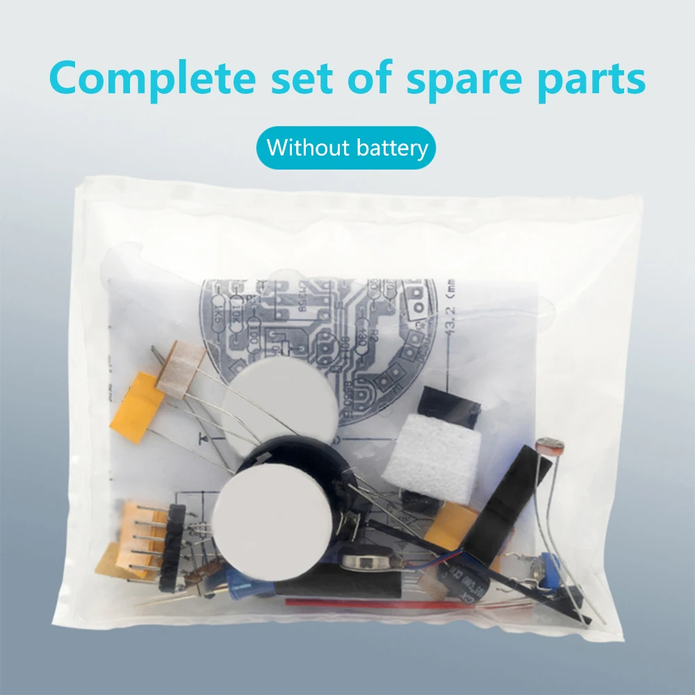 Photosensitive Mobile Robot Kit Firefly DIY Bulk Tail Breathing Light Fun Electronic Education Training - Image 3