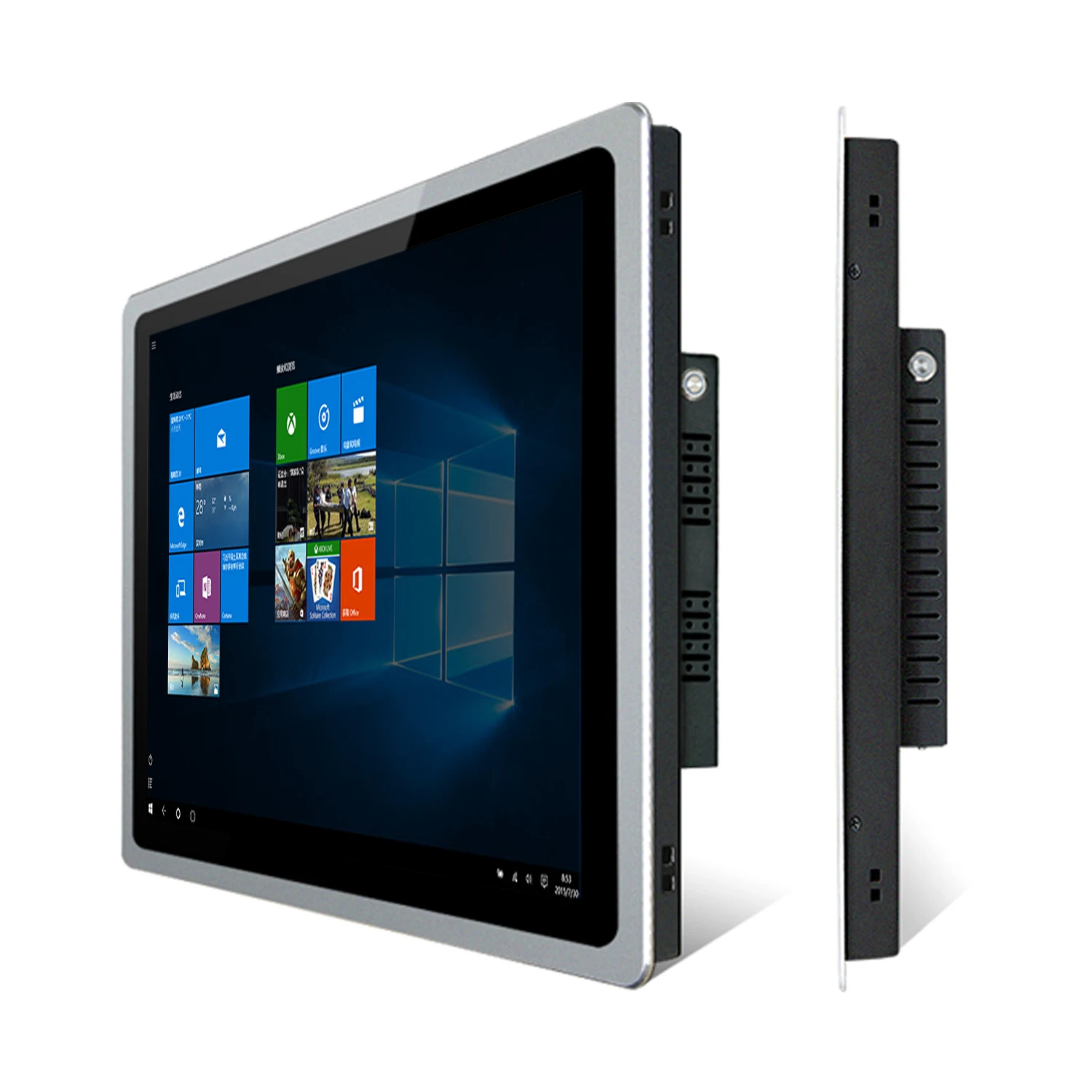 17 19 21 Inch Embedded Industrial All-in-one PC Panel mini Computer with Capacitive Touch Screen Built-in WiFi for Win10 Pro