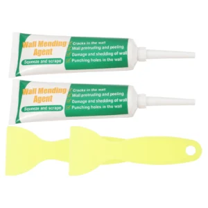 2 Sets Wall Repair Paste White Latex Scraper Kit Crack Filler DIY Home Improvement Weather Resistant Water Proof