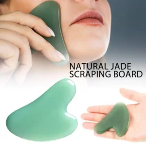 Natural Stone Jade Gouache Scraper Rose Quartz Facial Gua Sha Tools Neck Massager for Face Lifting Wrinkle Remover Beauty Health