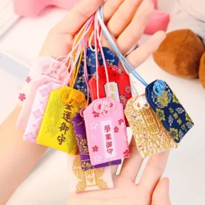 1Pcs Charms Wealth Bag Omamori Pray Health Safety Beauty Imperial Amulet Guard Keychain Couple Gift Pendant