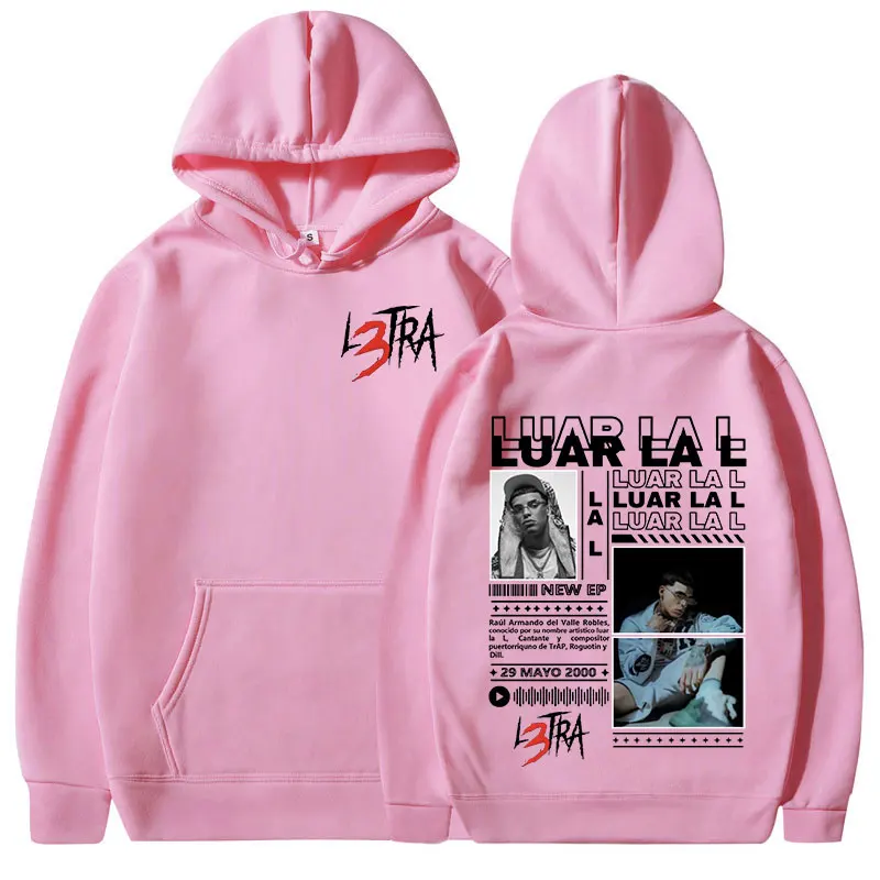 Rapper Luar La L L3TRA Album Hoodies Men Women Clothing Hip Hop Hooded Sweatshirts Fashion Casual Oversized Pullover Streetwear - Image 4