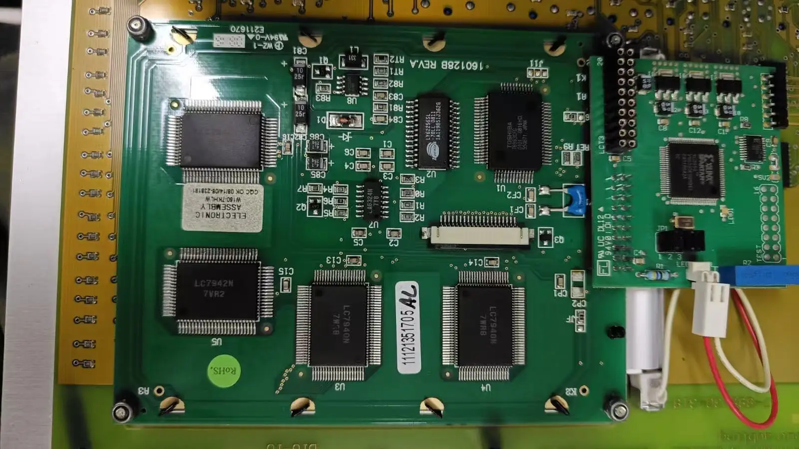 LCD W160-7KHLW COMPATIBLE GREEN BLUE Screen TESTED WELL EL ELECTRONIC ASSEMBLY